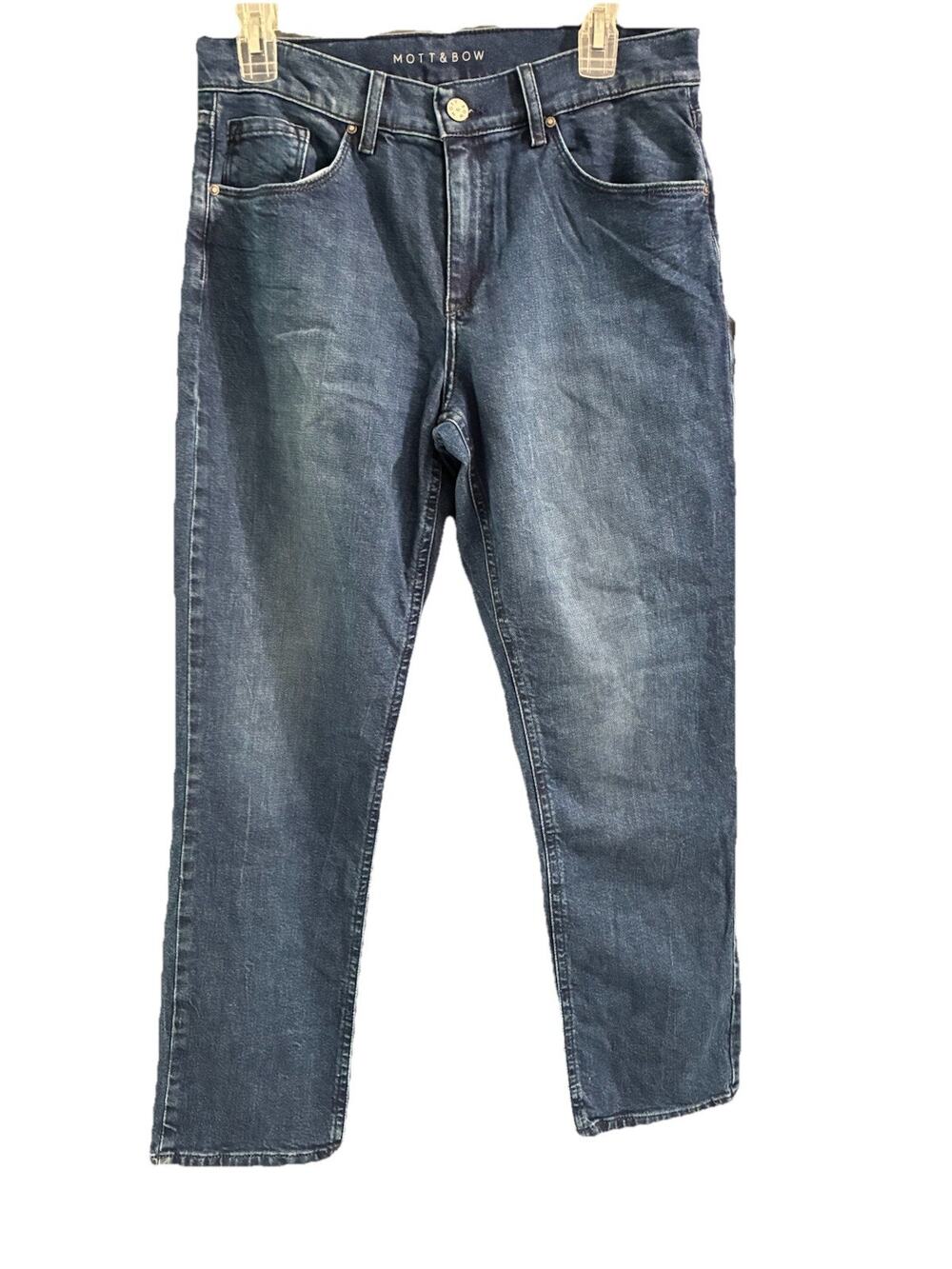 Mott And Bow Jeans Womens 30x28 Boyfriend Blue Denim
